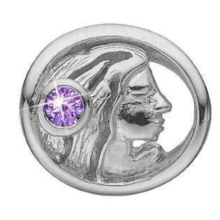 Christina Stjernetegn Jomfru charm – sølv, 6 mm til Classic læderarmbånd